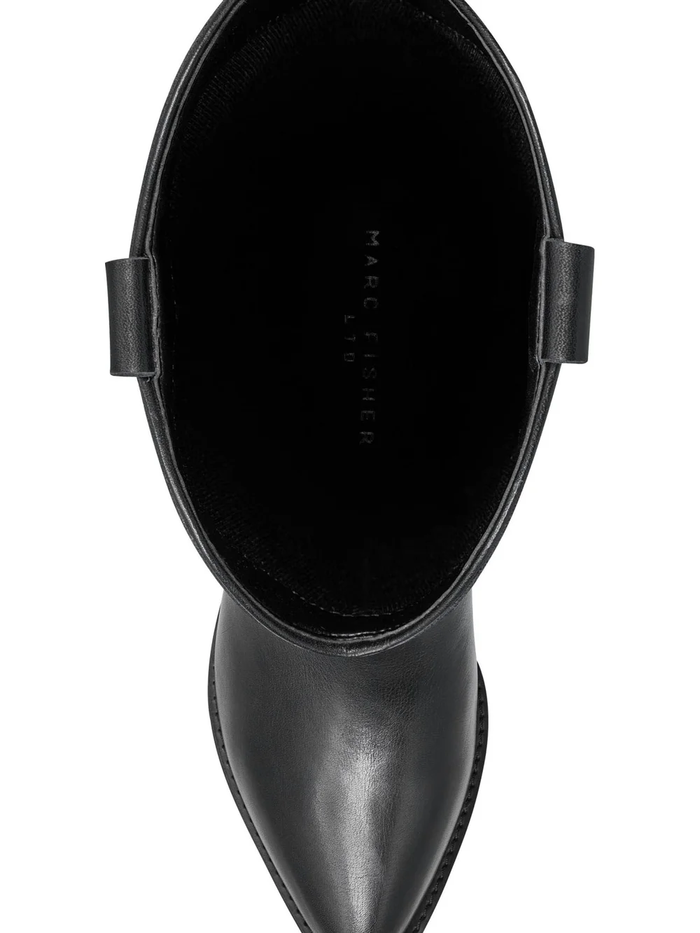 Black Leather Knee-High Women's Riding Boots